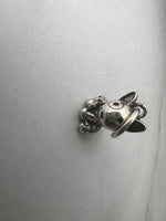 Kiskutya függő ezüst charm