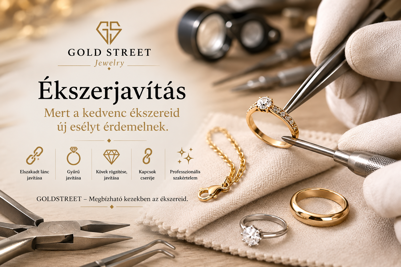 Ékszerjavítás – Milyen sérüléseket lehet javítani arany és ezüst ékszereken?
