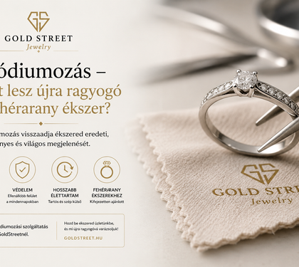Ródiumozás – Miért lesz újra ragyogó a fehérarany ékszer?