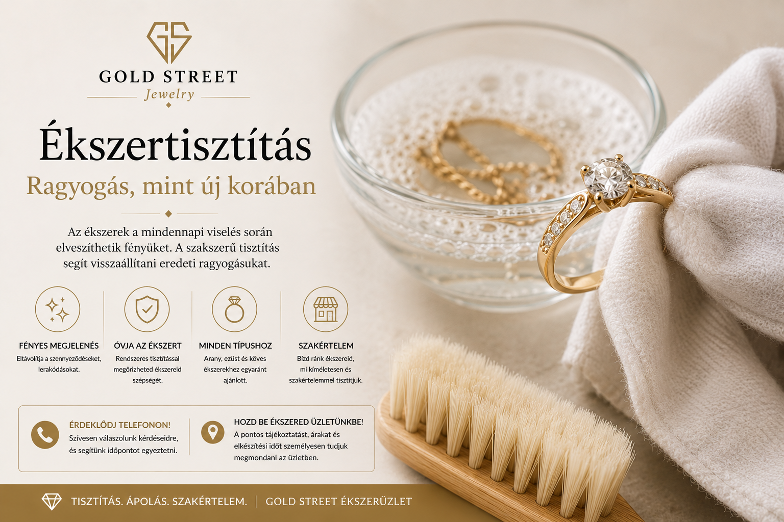 Ékszertisztítás – Hogyan tisztítsuk az arany- és ezüstékszereket?