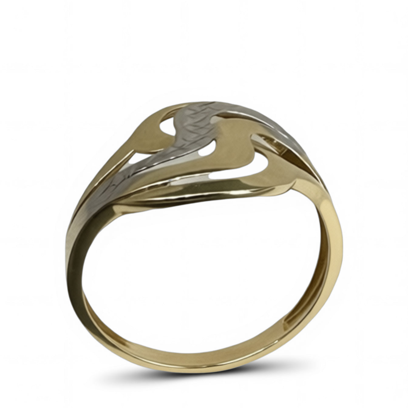 14K női bicolor gyűrű