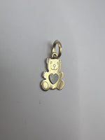 Szivecskés maci alakú arany medál