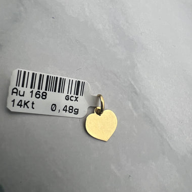 Lap szív arany medál