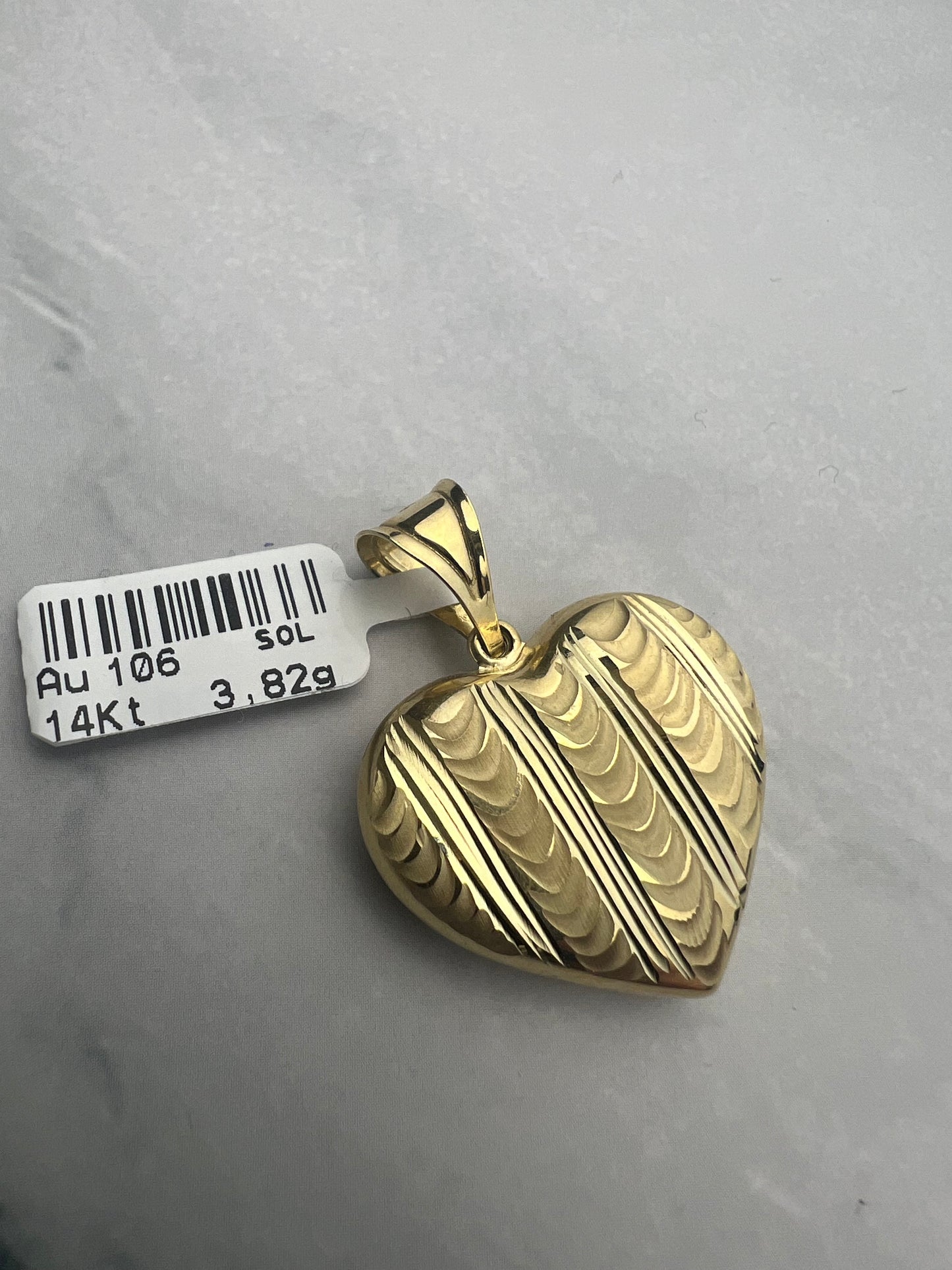 Szív arany medál