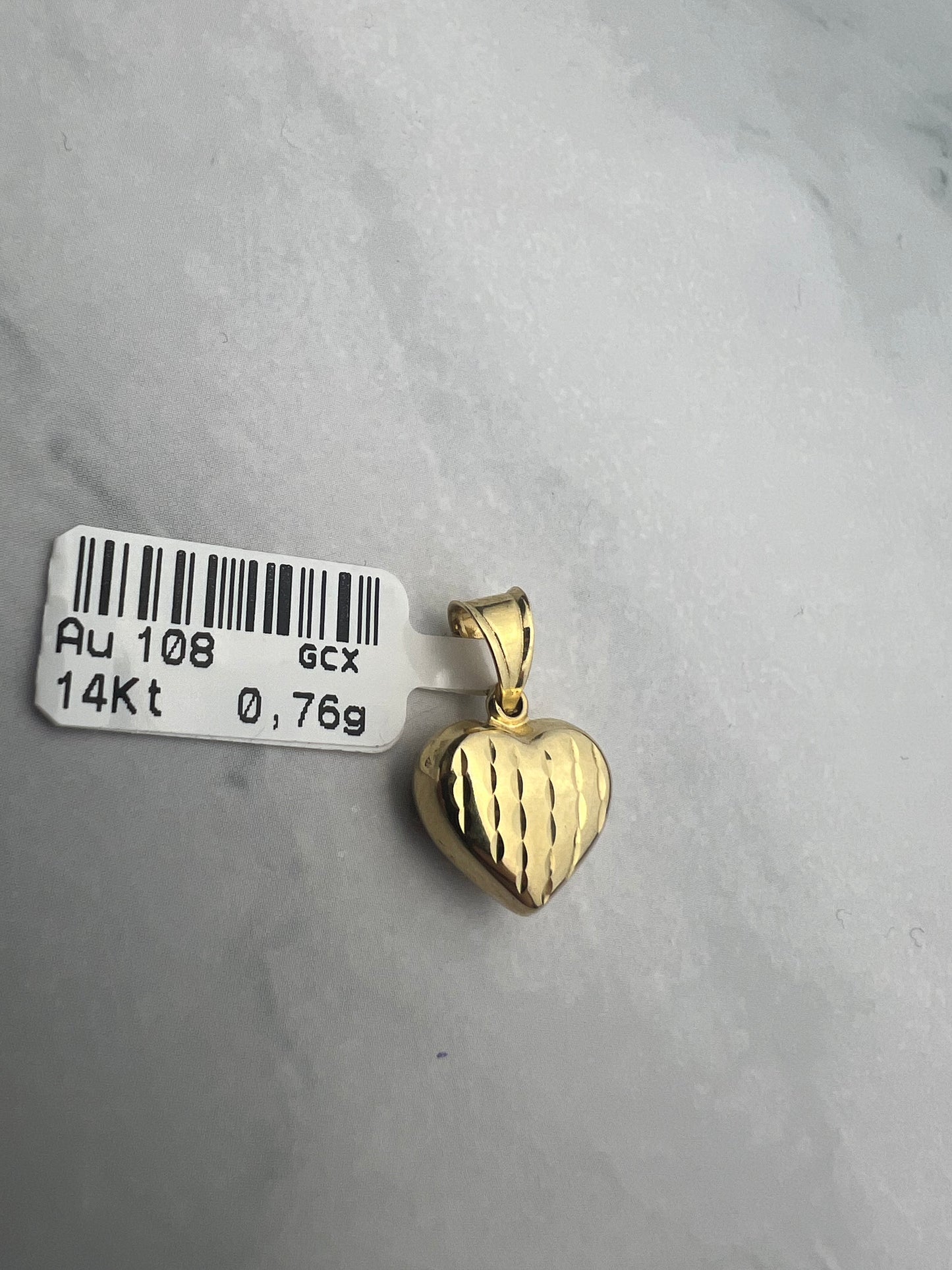Szív arany medál
