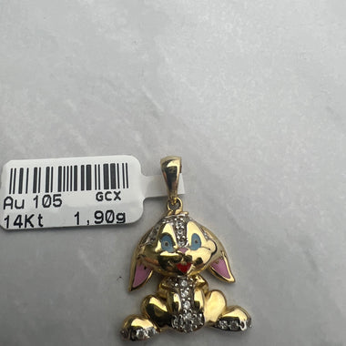 Nyuszis arany medál vidám szinekkel