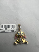 Nyuszis arany medál vidám szinekkel