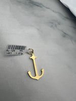 Horgony alakú arany medál