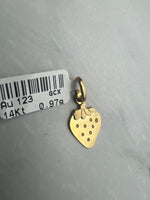 Eper alakú arany medál