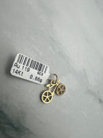 Bicikli alakú arany medál