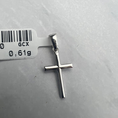 Kereszt fehérarany medál