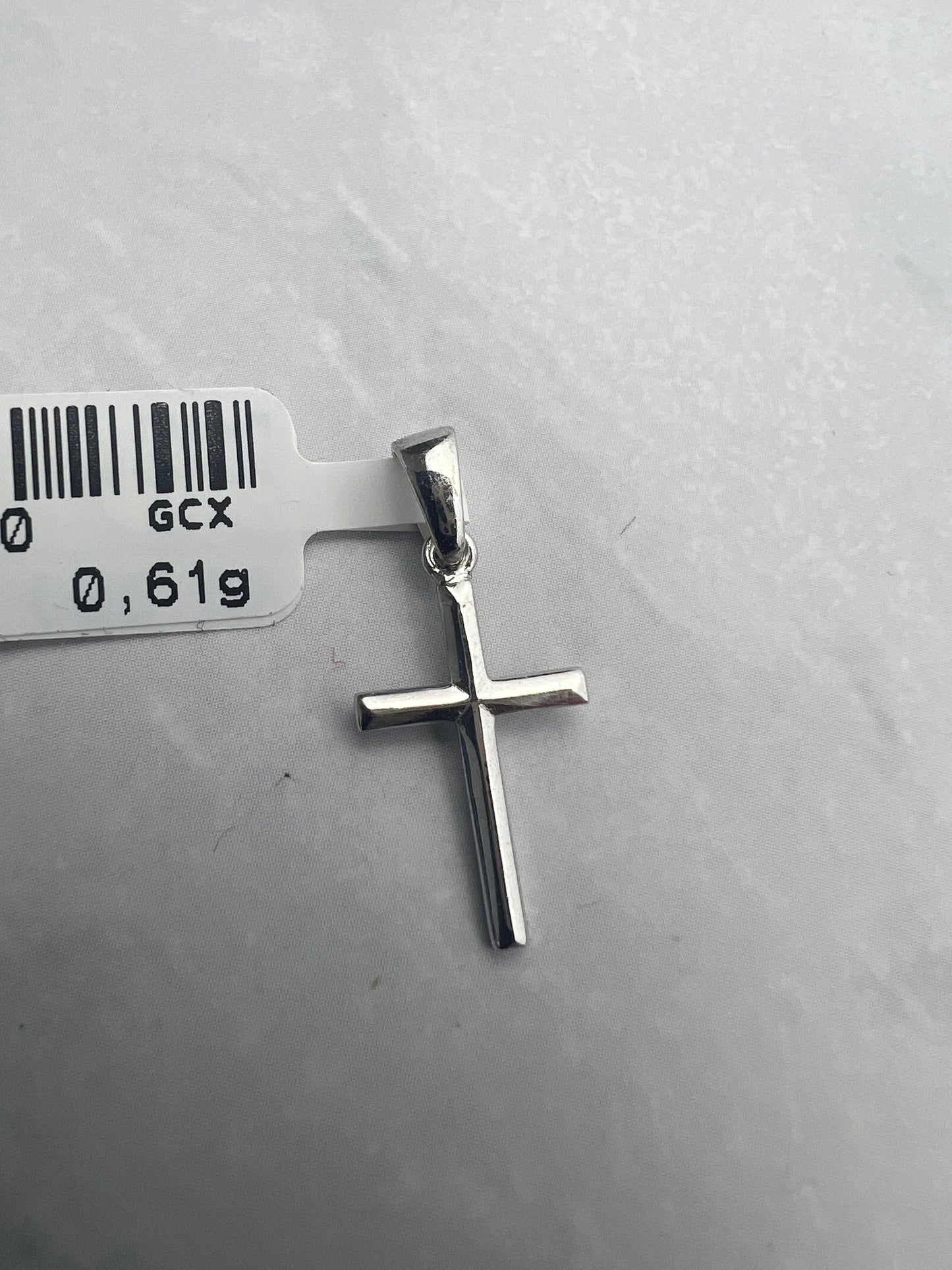 Kereszt fehérarany medál