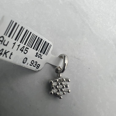 Fehérarany medál cirkónia kövekkel