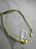 Karlánc sárgaarany, gravírozható betéttel