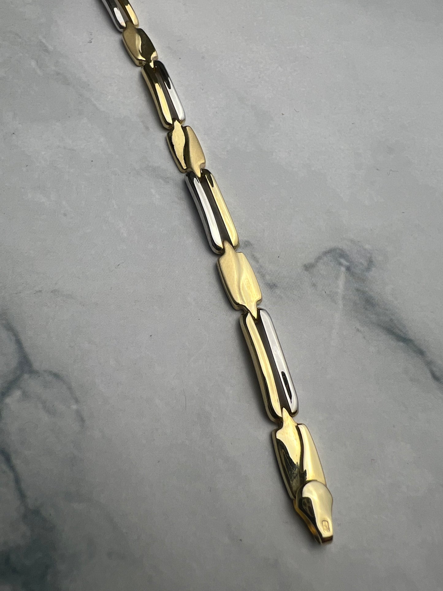 Karlánc sárga és fehéraranyból