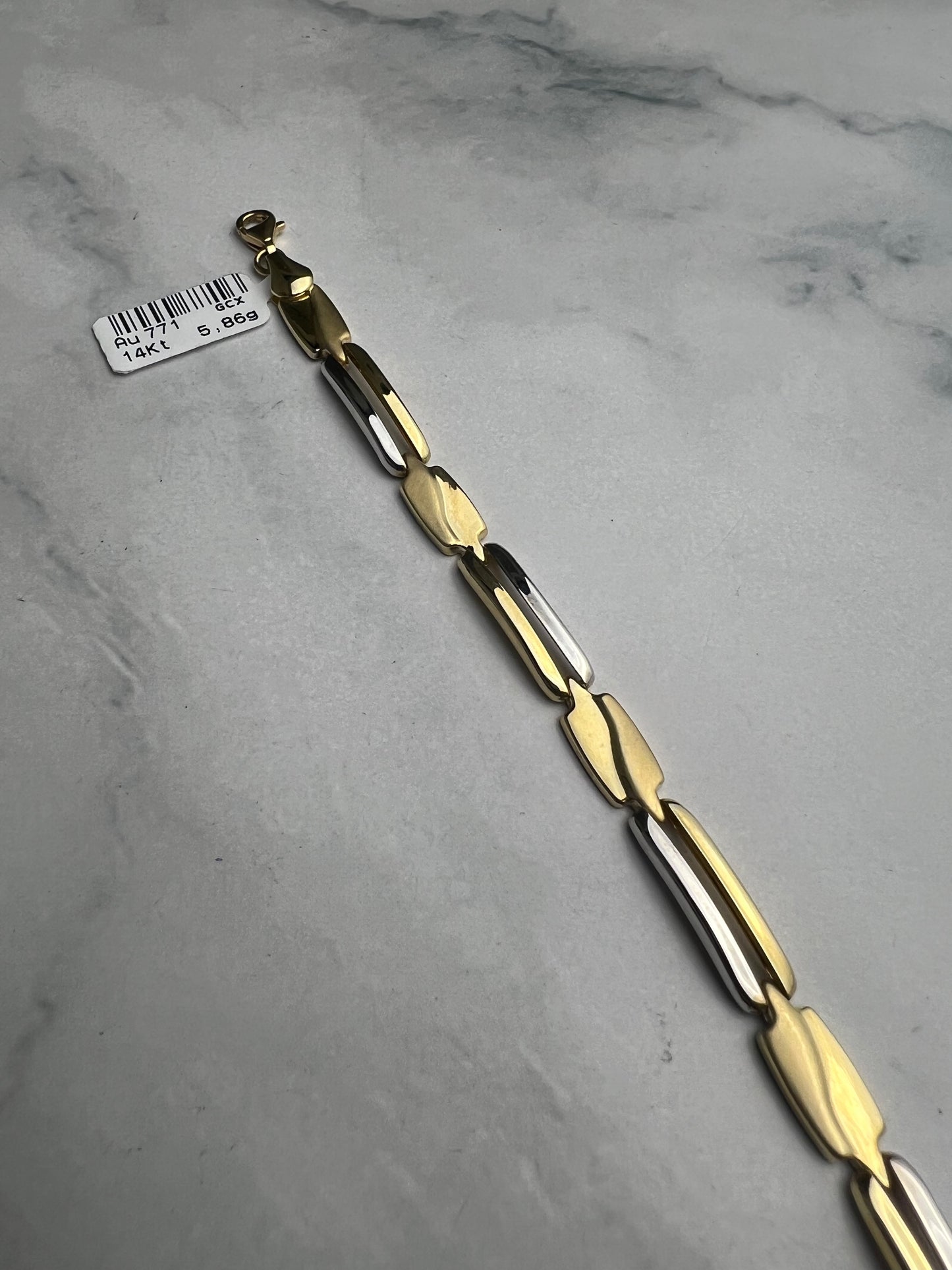 Karlánc sárga és fehéraranyból