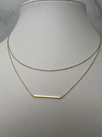 Dupla soros, betétes arany nyaklánc