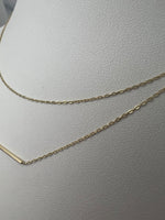 Dupla soros, betétes arany nyaklánc