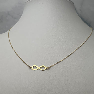 Beépített végtelen jeles arany nyaklánc
