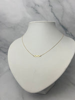 Beépített végtelen jeles arany nyaklánc