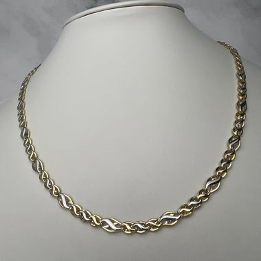 Bicolor olasz fazonú arany nyaklánc