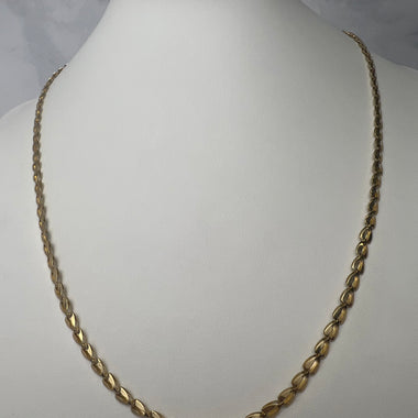 Háromszög szemes fűzött fazonú arany nyaklánc