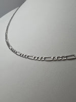 Figaro fazonú fehérarany nyaklánc