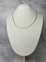 Figaro fazonú arany nyaklánc