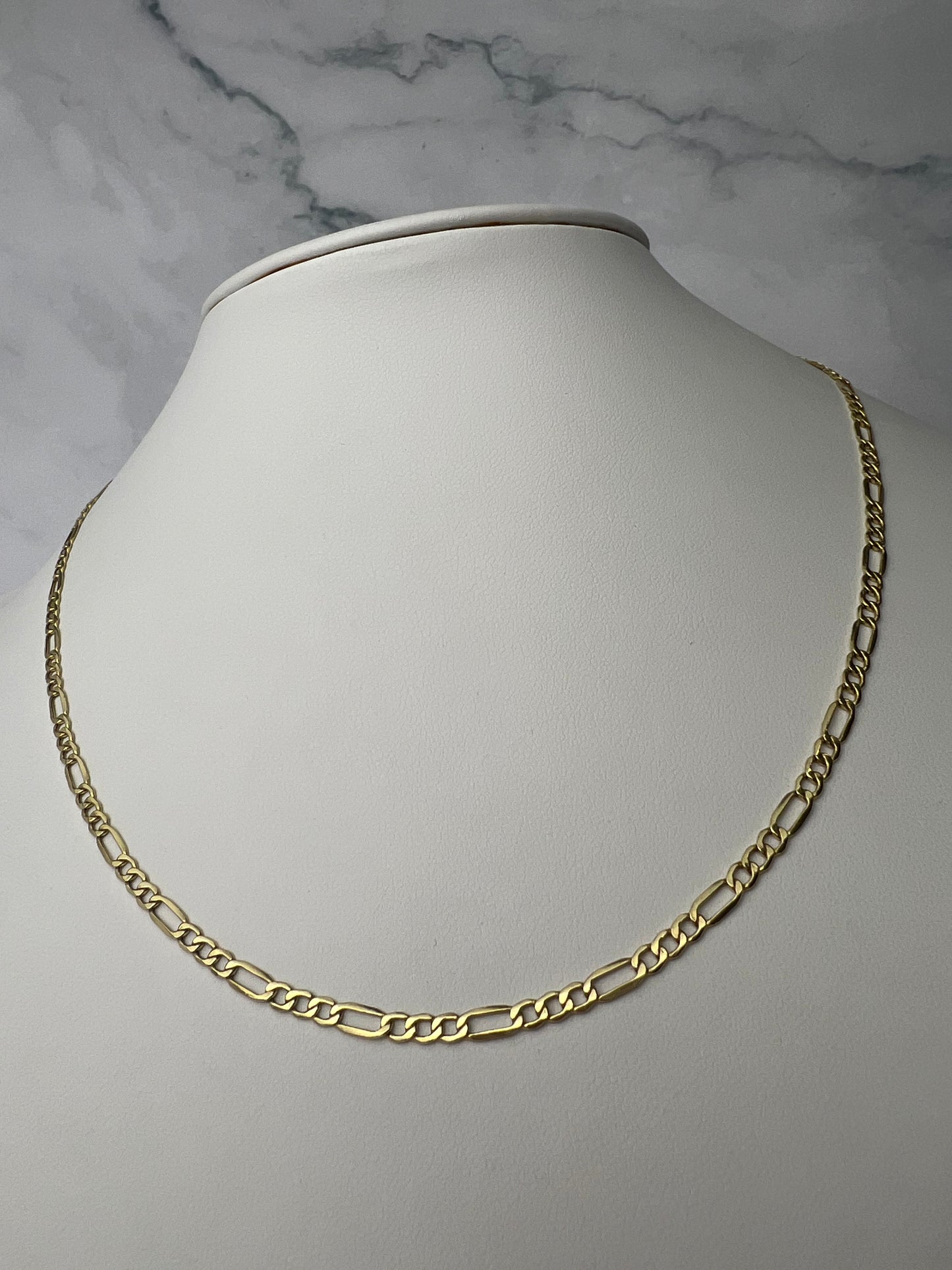 Figaro fazonú arany nyaklánc