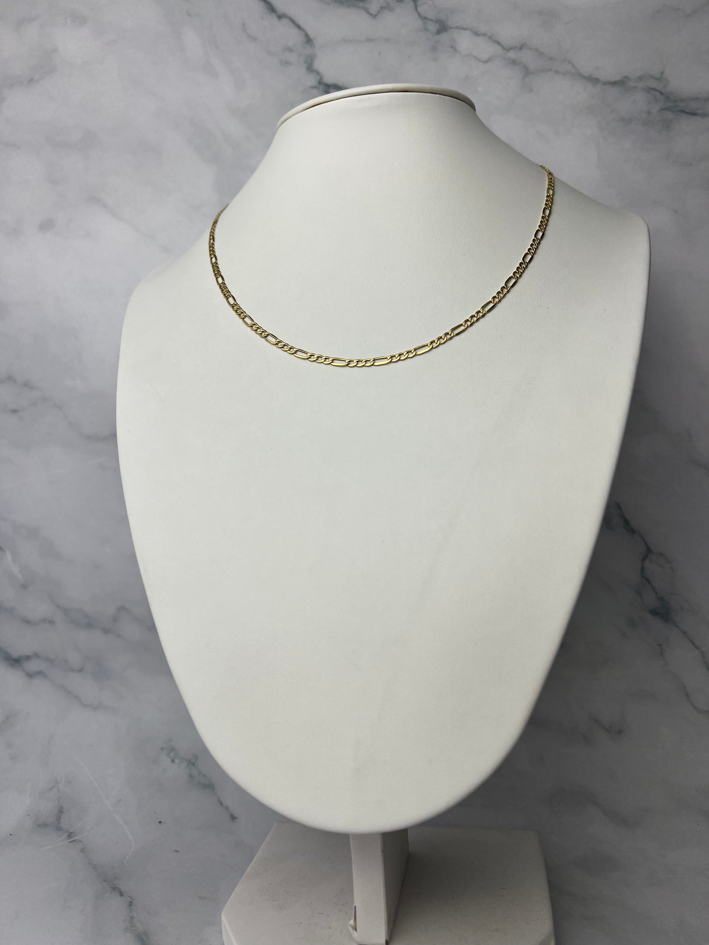 Figaro fazonú arany nyaklánc