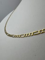 Figaro fazonú arany nyaklánc