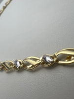 Bicolor olasz fazonú arany nyaklánc