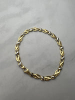 Bicolor olasz fazonú arany karlánc