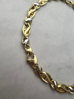 Bicolor olasz fazonú arany karlánc