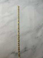 Bicolor olasz fazonú arany karlánc