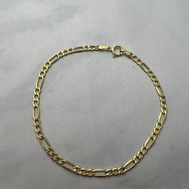 Figaro fazonú arany karlánc