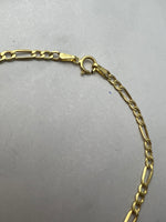 Figaro fazonú arany karlánc