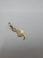 Szivecskés cica medál arany medál