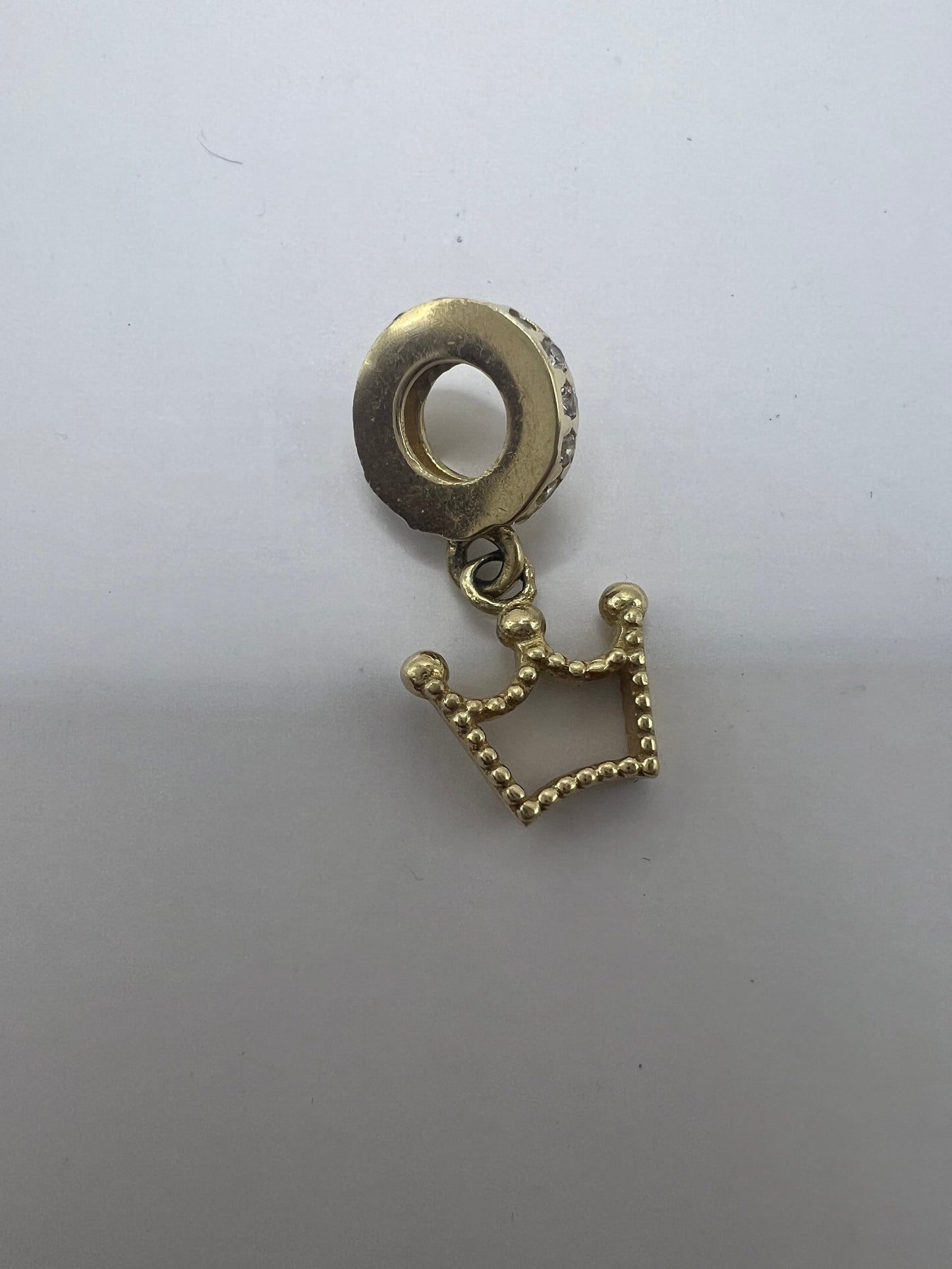 Köves korona arany medál/charm